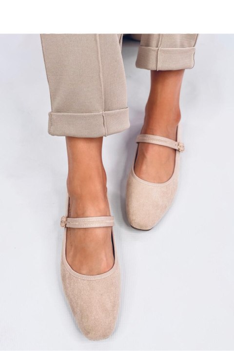 Baleriny w stylu Mary Jane GOLINS BEIGE - Inello Baleriny w stylu Mary Jane GOLINS BEIGE - Inello