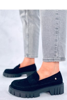 Mokasyny na platformie CHANDRA BLACK - Inello
