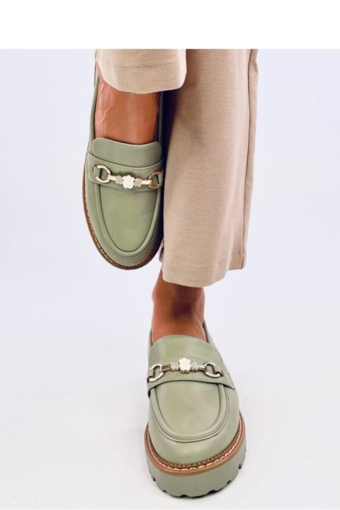 Mokasyny na platformie NIVETTI GREEN - Inello Mokasyny na platformie NIVETTI GREEN - Inello