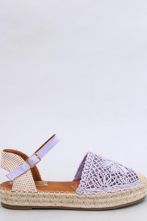 Sandałki ażurowe espadryle PREMAT PURPLE - Inello Sandałki ażurowe espadryle PREMAT PURPLE - Inello