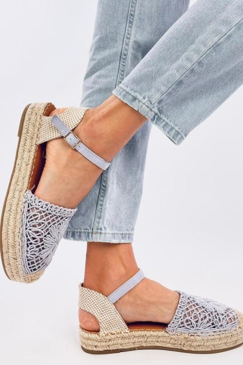 Sandałki ażurowe espadryle PREMAT PURPLE - Inello Sandałki ażurowe espadryle PREMAT PURPLE - Inello