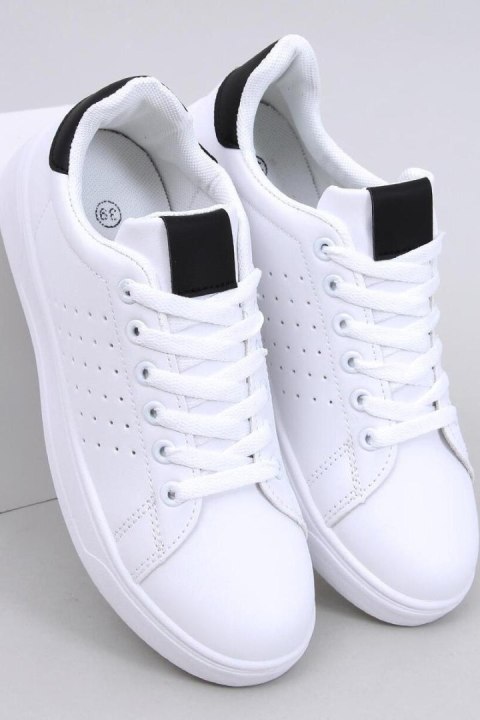 Sneakersy damskie HELARY WHITE/BLACK - Inello Sneakersy damskie HELARY WHITE/BLACK - Inello