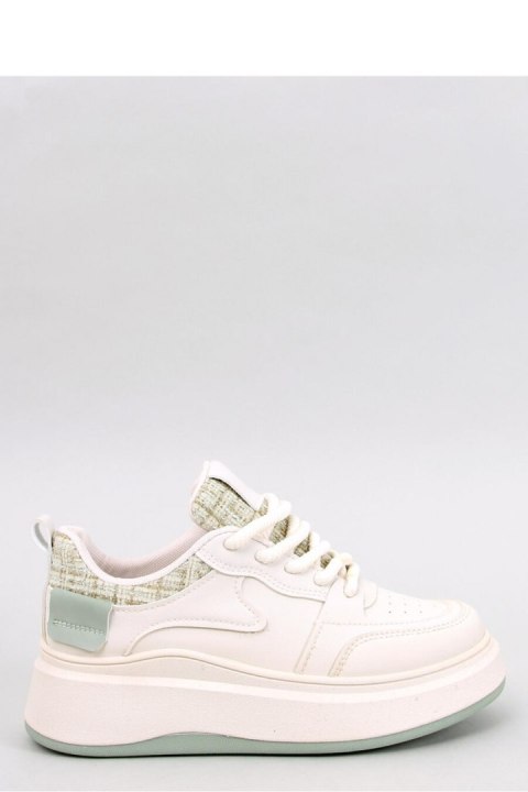 Sneakersy damskie pastelowe MOTIMES BEIGE GREEN - Inello Sneakersy damskie pastelowe MOTIMES BEIGE GREEN - Inello