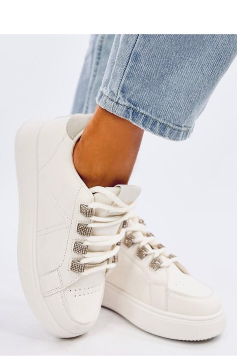 Sneakersy z grubymi sznurówkami SADRI BEIGE - Inello Sneakersy z grubymi sznurówkami SADRI BEIGE - Inello