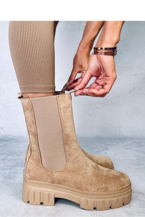Sztyblety wysokie DOWEL KHAKI - Inello Sztyblety wysokie DOWEL KHAKI - Inello
