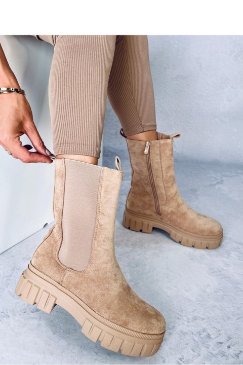 Sztyblety wysokie DOWEL KHAKI - Inello Sztyblety wysokie DOWEL KHAKI - Inello