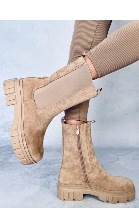 Sztyblety wysokie DOWEL KHAKI - Inello Sztyblety wysokie DOWEL KHAKI - Inello