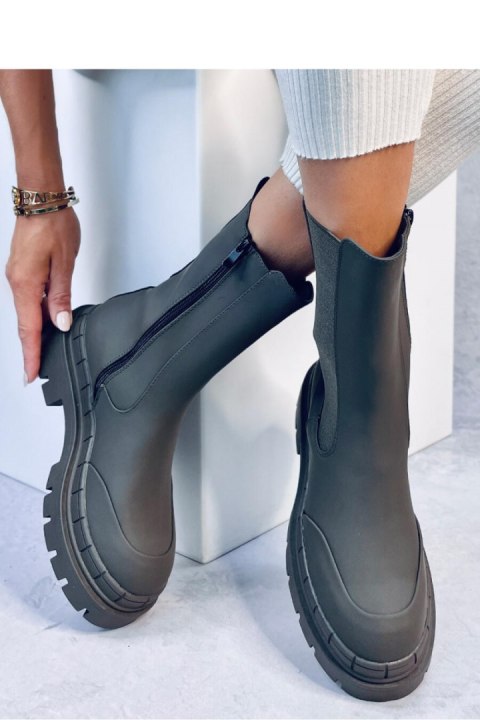 Sztyblety wysokie FAIME KAKI - Inello Sztyblety wysokie FAIME KAKI - Inello