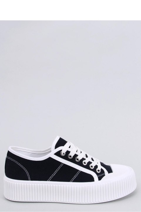 Trampki damskie na platformie DORS BLACK - Inello Trampki damskie na platformie DORS BLACK - Inello