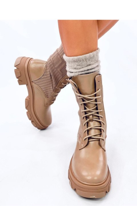 Workery z elastyczną cholewką CALLING KHAKI - Inello Workery z elastyczną cholewką CALLING KHAKI - Inello
