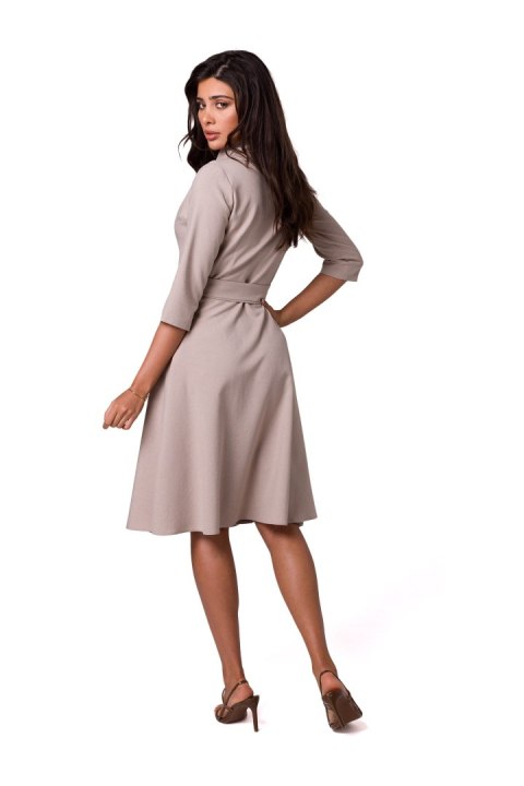Sukienka Model B255 Beige - BeWear Sukienka Model B255 Beige - BeWear