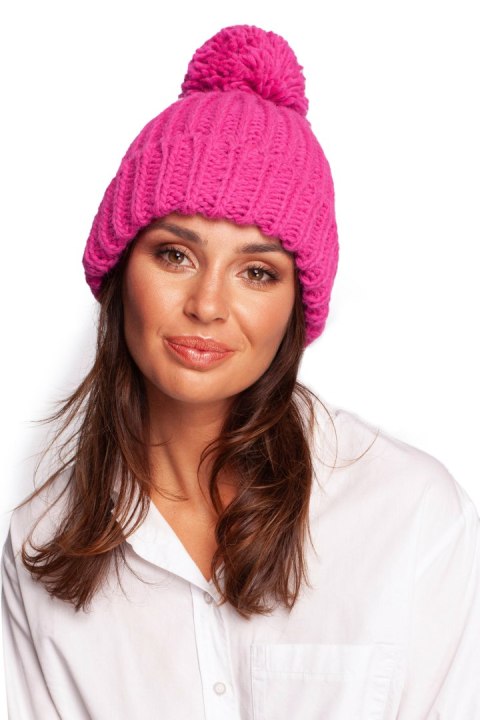 Czapka Model BK101 Pink - BE Knit Czapka Model BK101 Pink - BE Knit