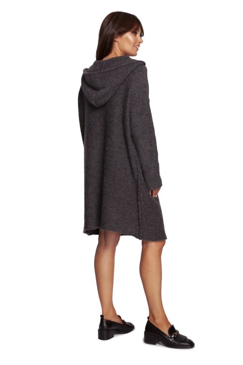 Sukienka Model BK089 Grafit - BE Knit Sukienka Model BK089 Grafit - BE Knit