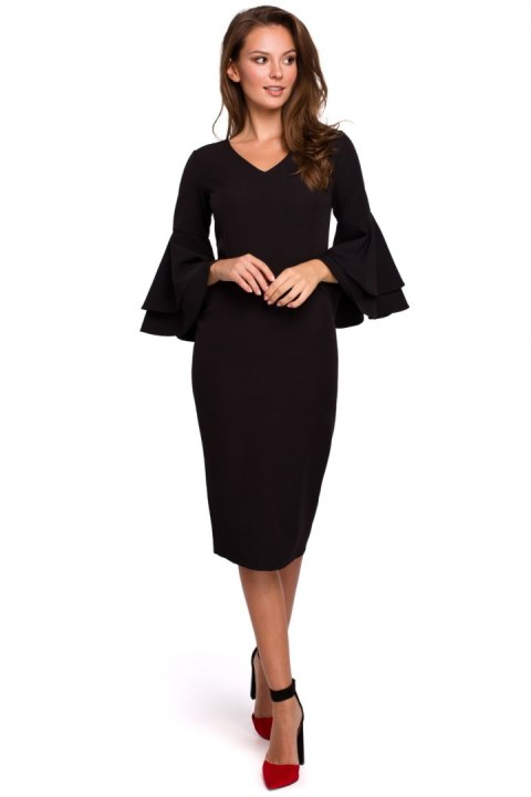 Sukienka Model K002 Black - Makover Sukienka Model K002 Black - Makover