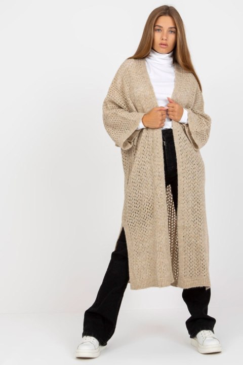 Sweter Kardigan Model TW-SW-BI-M31.36X Beige - Och Bella Sweter Kardigan Model TW-SW-BI-M31.36X Beige - Och Bella