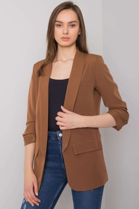 Żakiet Model TW-ZT-BI-22520.14 Brown - Och Bella Żakiet Model TW-ZT-BI-22520.14 Brown - Och Bella