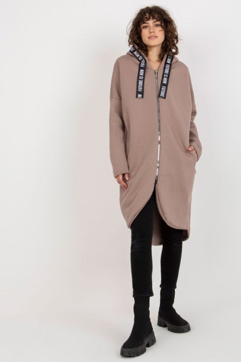 Bluza Damska Model RV-BL-6683.00P Dark Beige - Relevance Bluza Damska Model RV-BL-6683.00P Dark Beige - Relevance