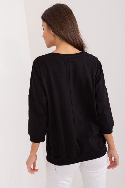 Bluza Damska Model RV-BZ-9519.22 Black - Relevance Bluza Damska Model RV-BZ-9519.22 Black - Relevance