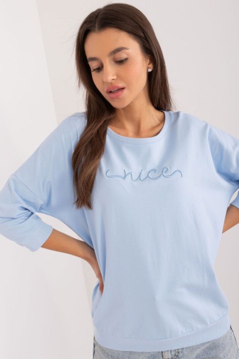 Bluza Damska Model RV-BZ-9519.22 Light Blue - Relevance Bluza Damska Model RV-BZ-9519.22 Light Blue - Relevance