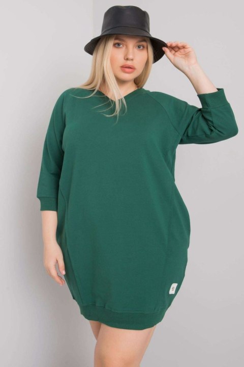 Sukienka Model RV-SK-6847.59P Dark Green - Relevance Sukienka Model RV-SK-6847.59P Dark Green - Relevance