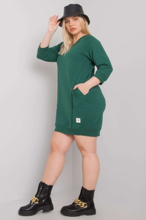 Sukienka Model RV-SK-6847.59P Dark Green - Relevance Sukienka Model RV-SK-6847.59P Dark Green - Relevance