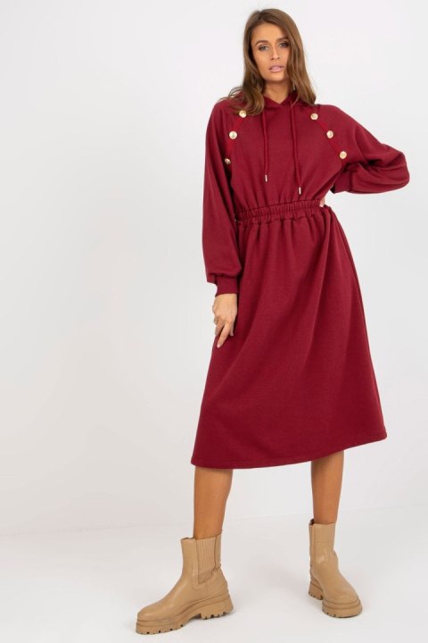 Sukienka Model RV-SK-8336.12P Bordo - Relevance Sukienka Model RV-SK-8336.12P Bordo - Relevance