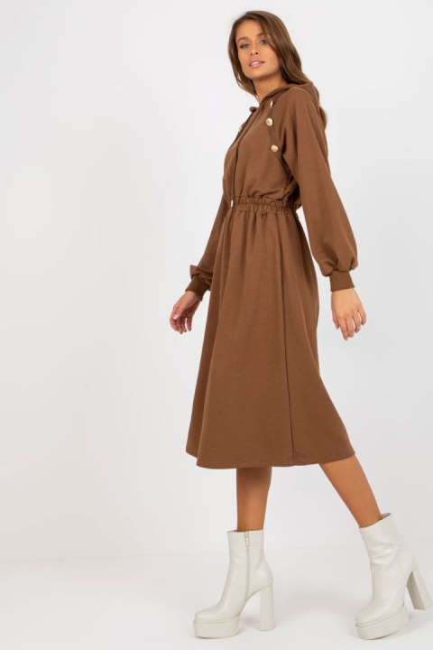 Sukienka Model RV-SK-8336.12P Brown - Relevance Sukienka Model RV-SK-8336.12P Brown - Relevance