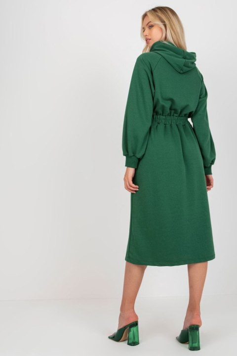 Sukienka Model RV-SK-8336.12P Dark Green - Relevance Sukienka Model RV-SK-8336.12P Dark Green - Relevance