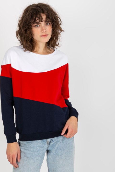 Bluza Damska Model RV-BL-8430.61P White/Navy - Relevance Bluza Damska Model RV-BL-8430.61P White/Navy - Relevance
