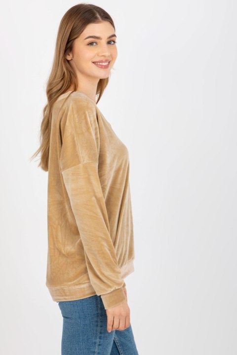 Bluza Damska Model RV-BL-8441.07P Beige - Relevance Bluza Damska Model RV-BL-8441.07P Beige - Relevance