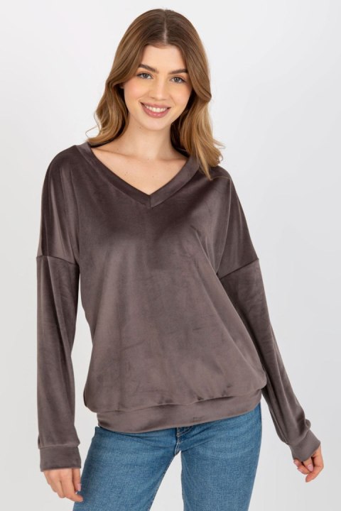 Bluza Damska Model RV-BL-8441.07P Dark Grey - Relevance Bluza Damska Model RV-BL-8441.07P Dark Grey - Relevance