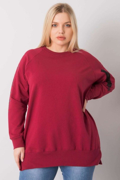 Bluza Damska Model RV-TU-7158.76P Bordo - Relevance Bluza Damska Model RV-TU-7158.76P Bordo - Relevance