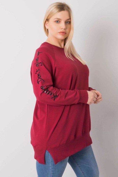 Bluza Damska Model RV-TU-7158.76P Bordo - Relevance Bluza Damska Model RV-TU-7158.76P Bordo - Relevance