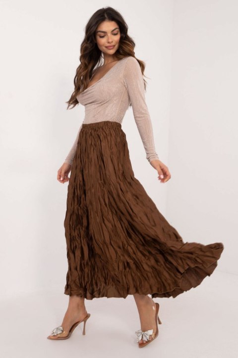 Spódnica Model DHJ-SD-19990.18X Brown - Italy Moda Spódnica Model DHJ-SD-19990.18X Brown - Italy Moda