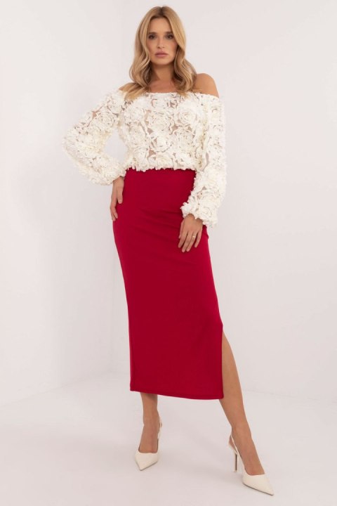 Spódnica Model MI-SD-20730.69 Red - Italy Moda Spódnica Model MI-SD-20730.69 Red - Italy Moda