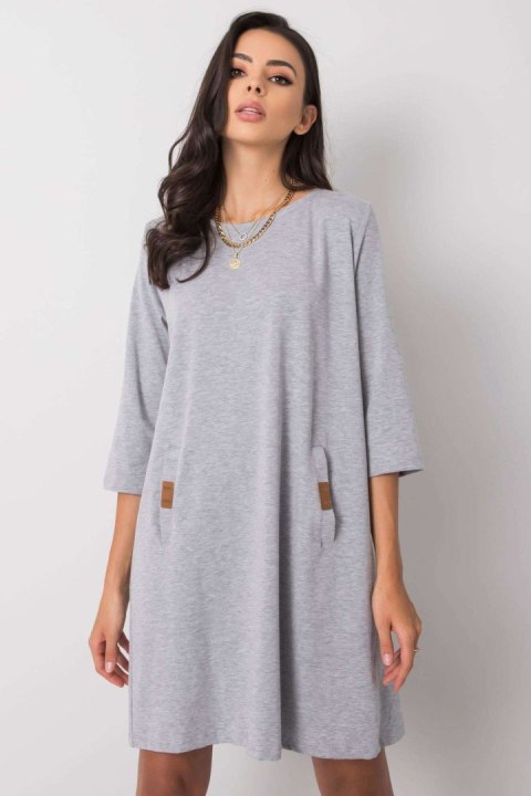 Sukienka Model RV-SK-6274.36P Grey - Relevance Sukienka Model RV-SK-6274.36P Grey - Relevance