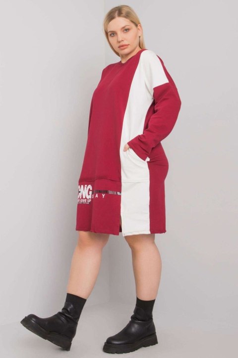 Sukienka Model RV-TU-7222.80P Bordo - Relevance Sukienka Model RV-TU-7222.80P Bordo - Relevance