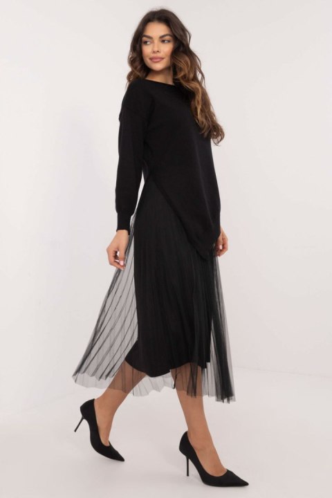 Sukienka Komplet Model MI-KMPL-23088.02P Black - Italy Moda Sukienka Komplet Model MI-KMPL-23088.02P Black - Italy Moda