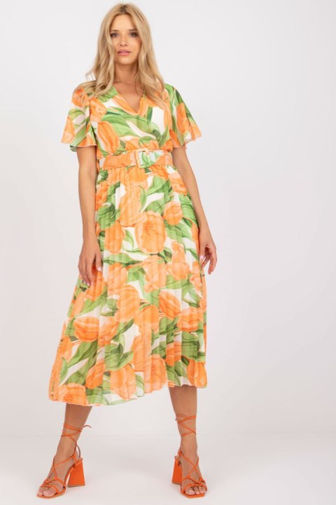 Sukienka Model DHJ-SK-11331-2.32 Orange - Italy Moda Sukienka Model DHJ-SK-11331-2.32 Orange - Italy Moda