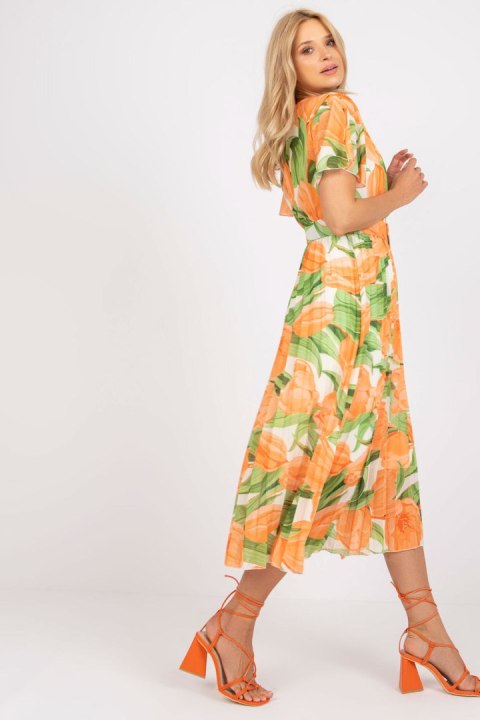 Sukienka Model DHJ-SK-11331-2.32 Orange - Italy Moda Sukienka Model DHJ-SK-11331-2.32 Orange - Italy Moda