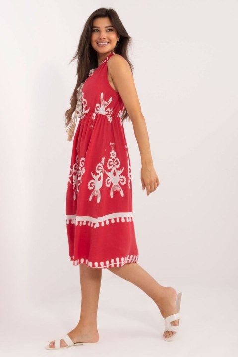 Sukienka Model DHJ-SK-12616.13 Red - Italy Moda Sukienka Model DHJ-SK-12616.13 Red - Italy Moda