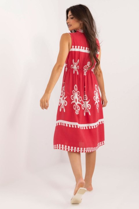 Sukienka Model DHJ-SK-12616.13 Red - Italy Moda Sukienka Model DHJ-SK-12616.13 Red - Italy Moda