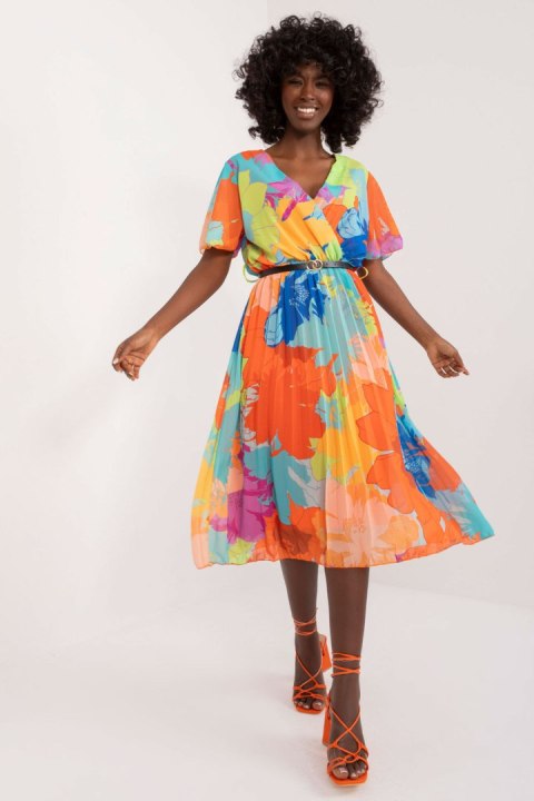 Sukienka Model DHJ-SK-13162-2.96 Orange - Italy Moda Sukienka Model DHJ-SK-13162-2.96 Orange - Italy Moda