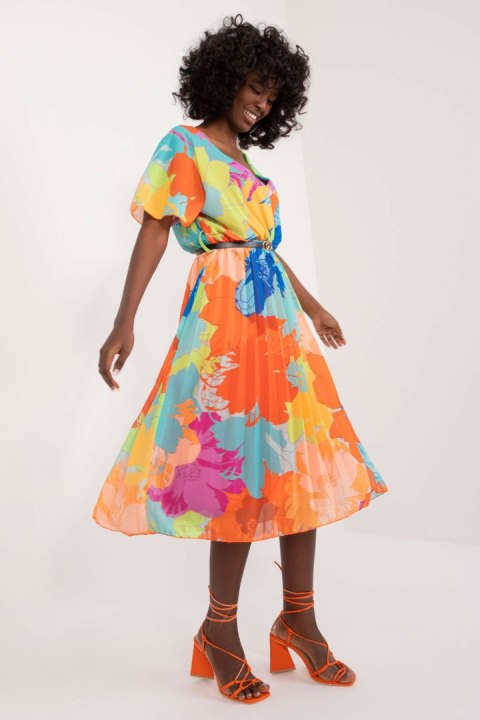 Sukienka Model DHJ-SK-13162-2.96 Orange - Italy Moda Sukienka Model DHJ-SK-13162-2.96 Orange - Italy Moda