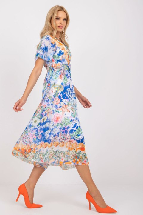 Sukienka Model DHJ-SK-15967-1.01P White/Blue - Italy Moda Sukienka Model DHJ-SK-15967-1.01P White/Blue - Italy Moda
