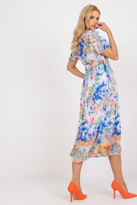 Sukienka Model DHJ-SK-15967-1.01P White/Blue - Italy Moda Sukienka Model DHJ-SK-15967-1.01P White/Blue - Italy Moda