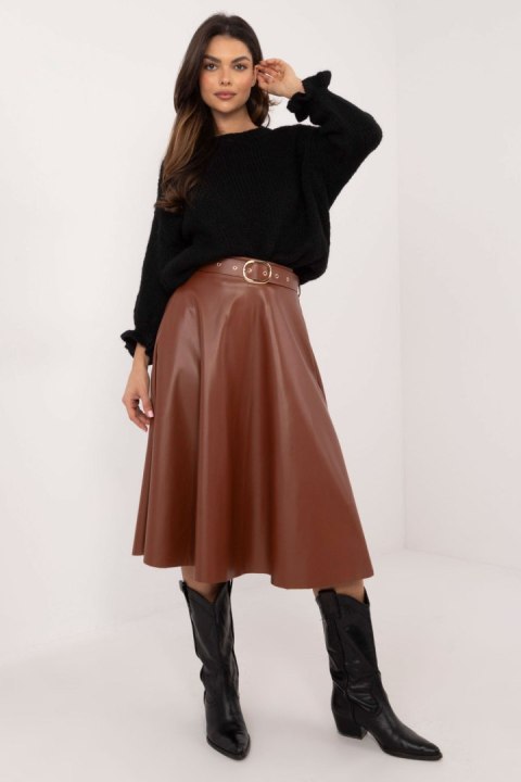 Spódnica Model DHJ-SD-A1997.76 Brown - Italy Moda Spódnica Model DHJ-SD-A1997.76 Brown - Italy Moda