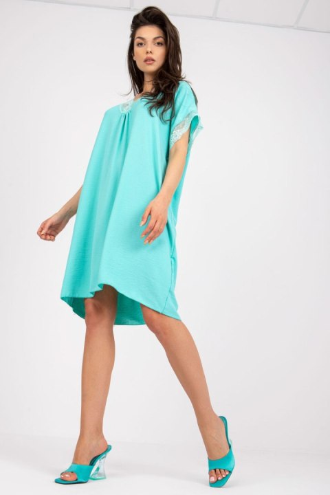 Sukienka Model DHJ-SK-0123.60P Mint - Italy Moda Sukienka Model DHJ-SK-0123.60P Mint - Italy Moda