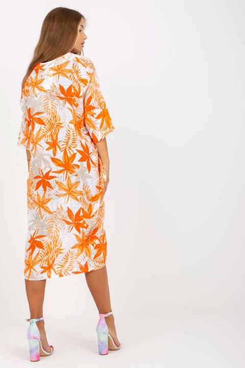 Sukienka Model DHJ-SK-1077.84 Orange - Italy Moda Sukienka Model DHJ-SK-1077.84 Orange - Italy Moda