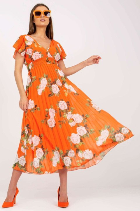 Sukienka Model DHJ-SK-15722.67P Orange - Italy Moda Sukienka Model DHJ-SK-15722.67P Orange - Italy Moda